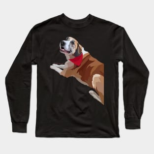 Dog Laying Down Long Sleeve T-Shirt